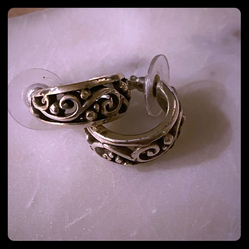Brighton hoop/post earrings.